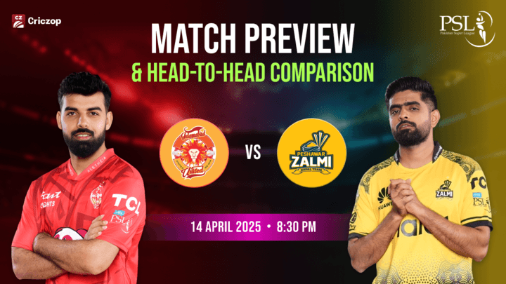 Islamabad United vs Peshawar Zalmi PSL match preview